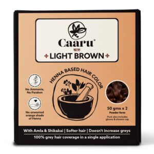Light Brown Hair Color Henna Based - 100 gms